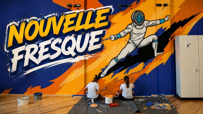 Courage, Passion, Respect : une fresque qui donne le ton
