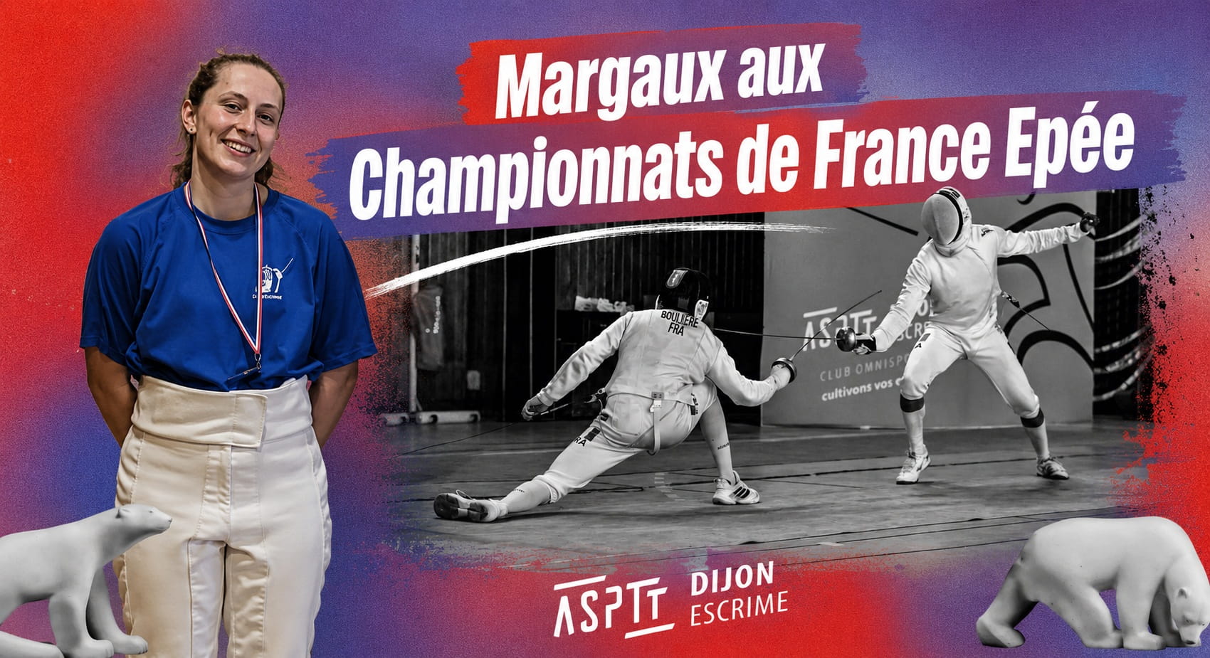Une qualification en championnat de France – Epée senior en équipe pour Margaux Mancassola